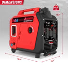 A-iPower - 2300W Portable Dual Fuel Inverter Generator With CO Alert & 24h Run Time - Inverter Generator
