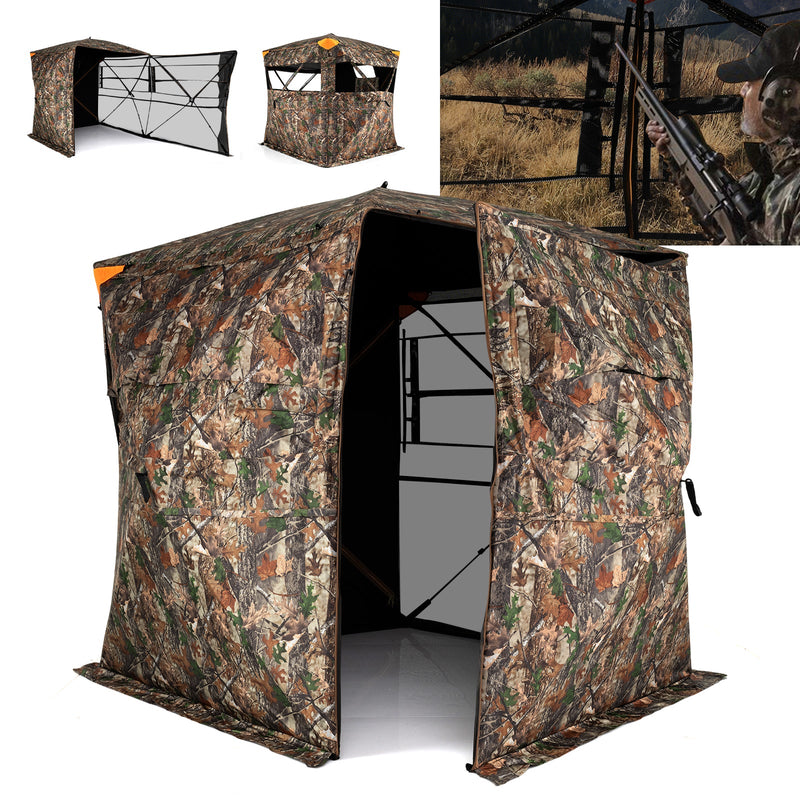 GemGear - 3-4 Person Pop-up Ground Blind - Hunting Blind