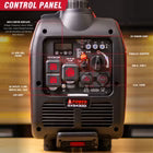 A-iPower - 4300W Portable Inverter Generator with CO Alert for RV, Camping & Home Backup - Inverter Generator