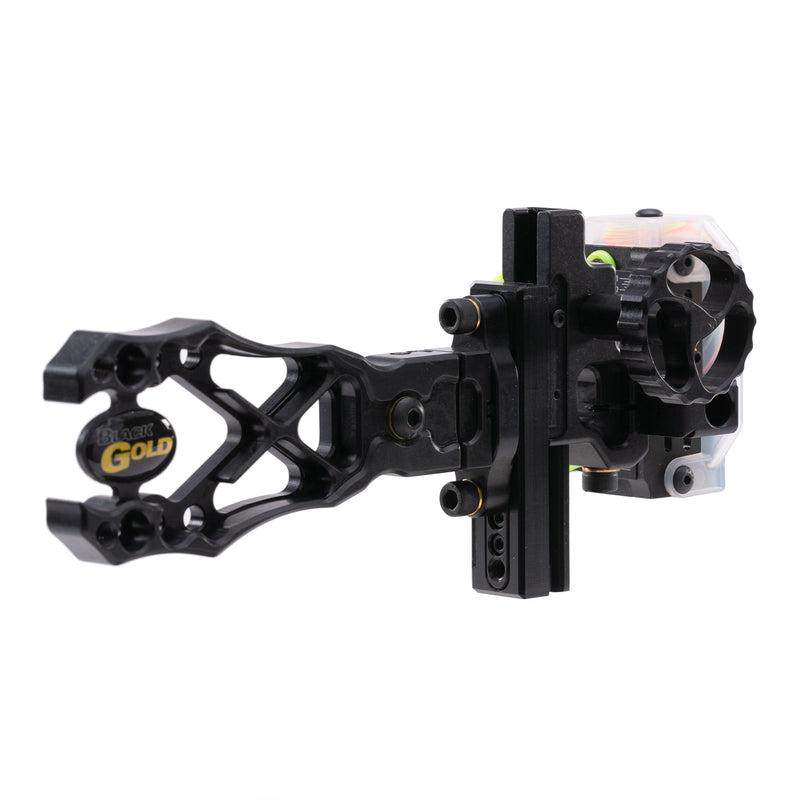 Black Gold - Ascent Verdict 4" Dovetail 5 Pin HD Head Scope .019 RH - Bow Sights