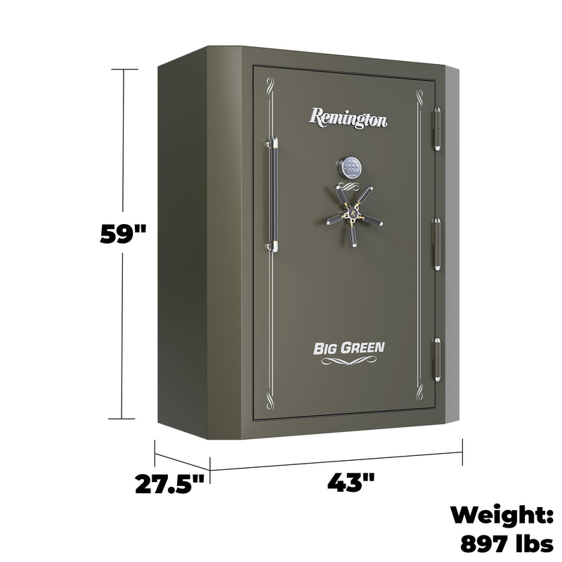Remington - BIG GREEN 52-Gun Safe - 90 Minute Fire Rating