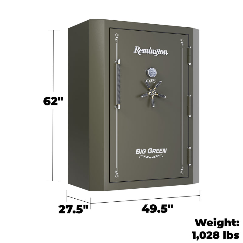 Remington - BIG GREEN 68-Gun Safe - 90 Minute Fire Rating