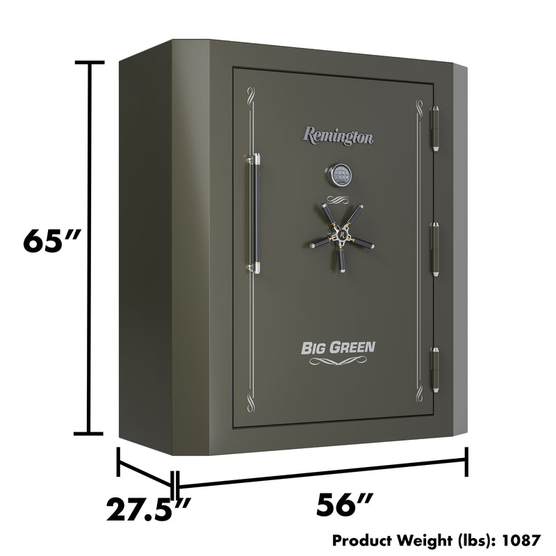 Remington - BIG GREEN 84-Gun Safe - 90 Minute Fire Rating