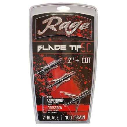 Rage - Black Series Broadheads 2" 100 gr 3/ct - Broadheads