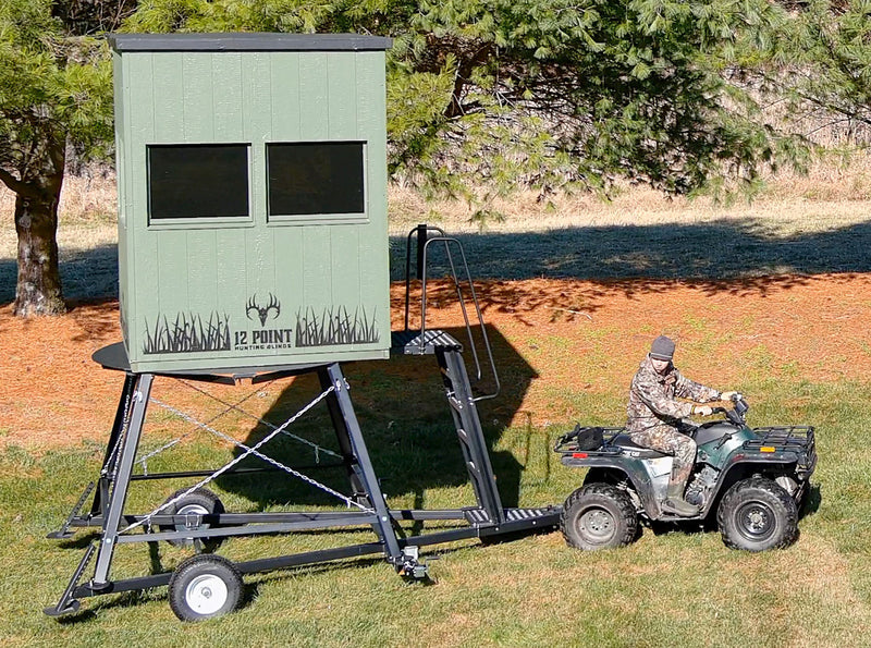 12 Point Hunting Blind - Blind Trailer with 5’ Stand (Blind NOT Included)