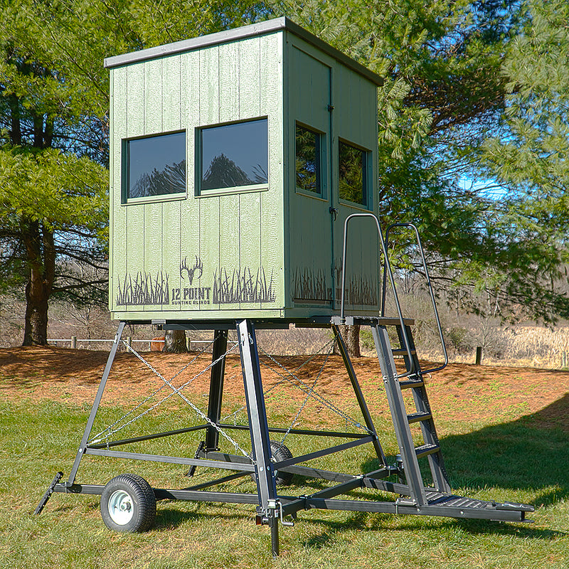 12 Point Hunting Blind - Blind Trailer with 5’ Stand (Blind NOT Included)
