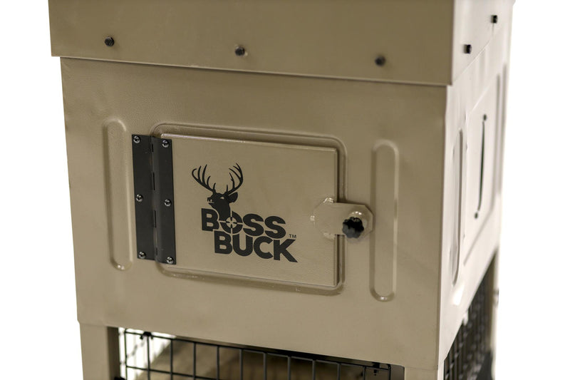 Boss Buck - 300lb STAND & FILL SLED FEEDER W/ DIVERTER PLATE & SOLAR PANEL