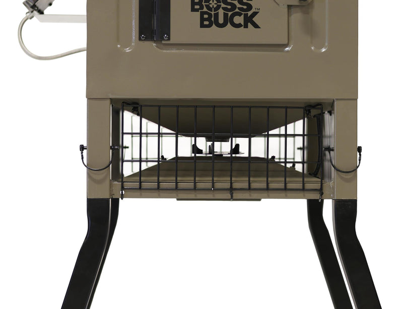 Boss Buck - 300lb STAND & FILL SLED FEEDER W/ DIVERTER PLATE & SOLAR PANEL
