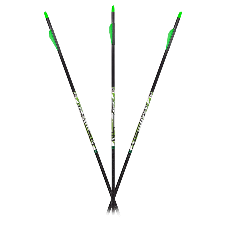 Carbon Express - D-Stroyer Piledriver Arrows 400 Spines 6 Pack Fletched - Arrow Shafts
