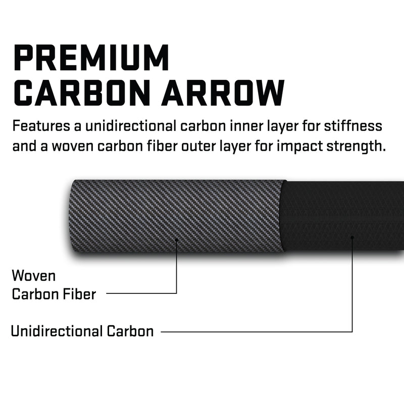 TenPoint - CenterPunch HPX Premium Carbon Arrows 20'' W/ Alpha-Nock HPX .001'' - Arrow Shafts