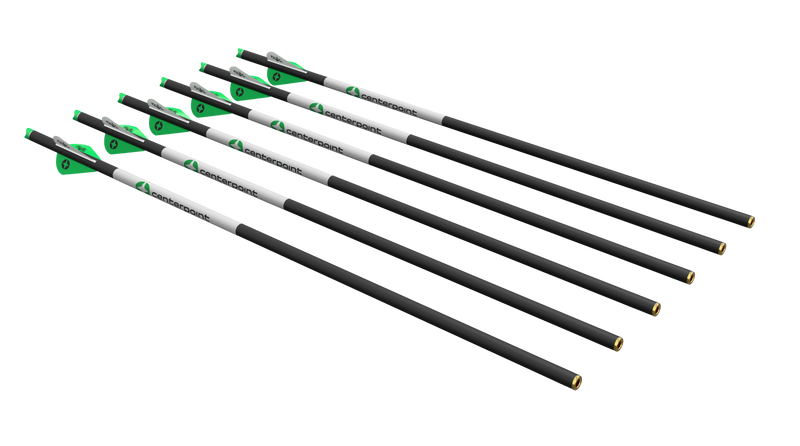 Centerpoint - 20" Crossbow Arrows 6 pack 400-Grain - Arrow Shafts