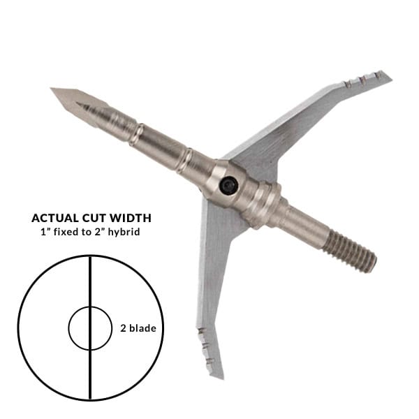 Dead Ringer - Just Nasty 2.0 Broadhead Carbon Steel 100/125 Grain 2.0 Cut - Broadheads