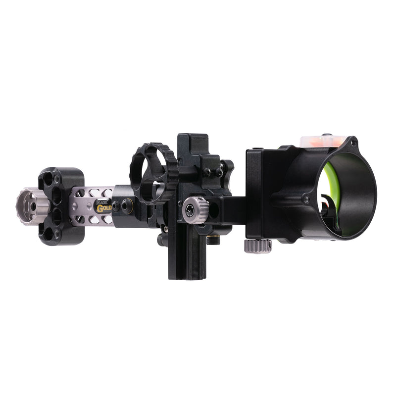 Black Gold - Pro Dual Track 2 Pin Vertical 4" Dovetail Scope - Bow Sights