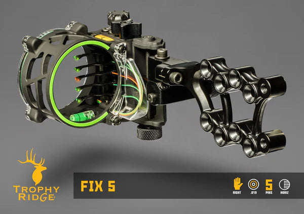 Bear Archery - Trophy Ridge Fix Sights RH 5-Pin - Bow Sights