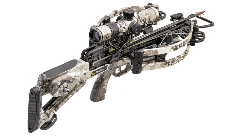 TenPoint - Flatline 460 ACUslide Crossbow 460fps EVO-X Elite Camo Scope - Crossbow