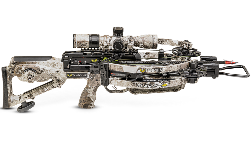 TenPoint - Flatline 460 ACUslide Crossbow 460fps EVO-X Elite Camo Scope - Crossbow