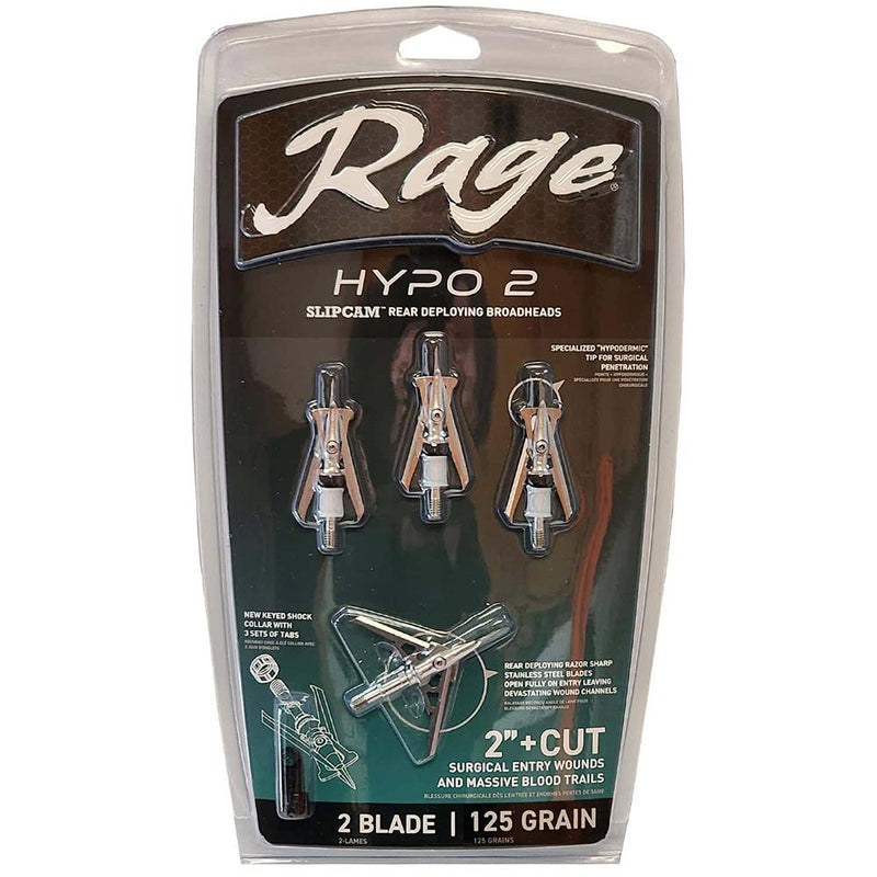 Rage - Hypo 2 Broadheads 125 GR 2'' 4/CT - Broadheads