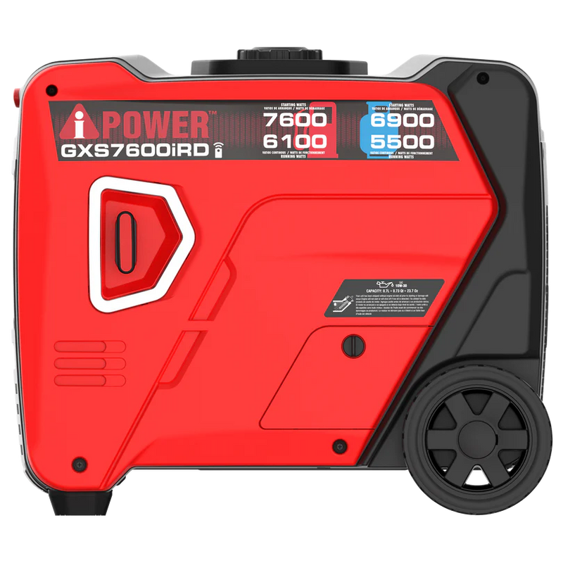 A-iPower - GXS7600iRD - Dual Fuel, Remote Start Inverter Generator