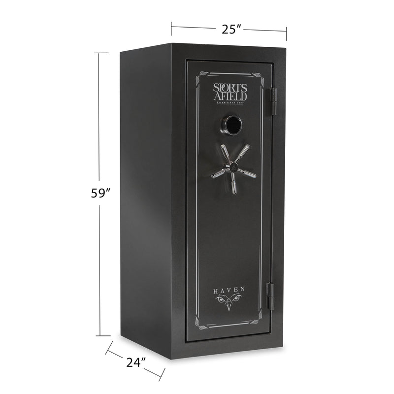 Sports Afield - HAVEN 24-Gun Safe - 75 Minute Fire Rating