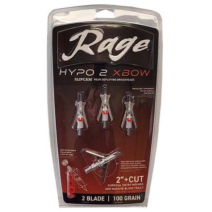 Rage - Hypo 2 Crossbow Broadheads 100 gr 2" 4/CT - Broadheads