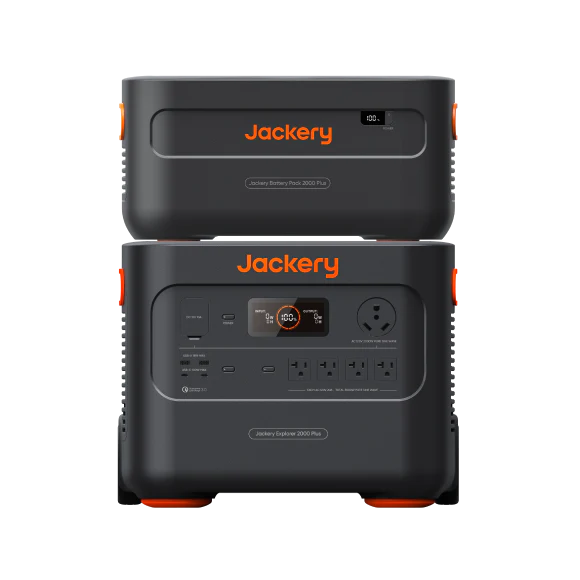 Jackery - Explorer 2000 Plus Kit (4kWh) + Battery Pack