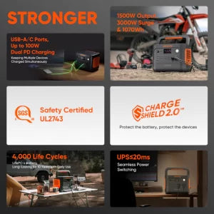 Jackery - Solar Generator 1000 V2 + SolarSaga 100W