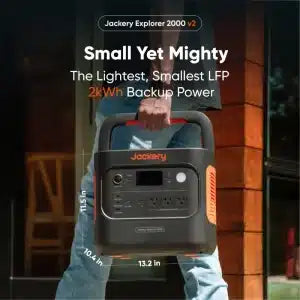 Jackery - Explorer 2000 V2 Portable Power Station + Guard Carrying Bag