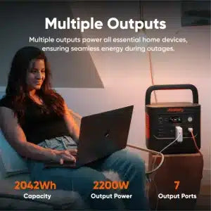 Jackery - Explorer 2000 V2 Portable Power Station + Guard Carrying Bag