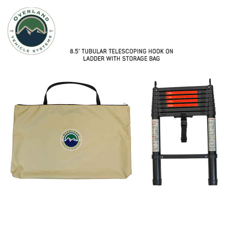 LD TMON 2 Person Clamshell Aluminum Hard Shell Roof Top Tent - Tan Body & Green Rainfly