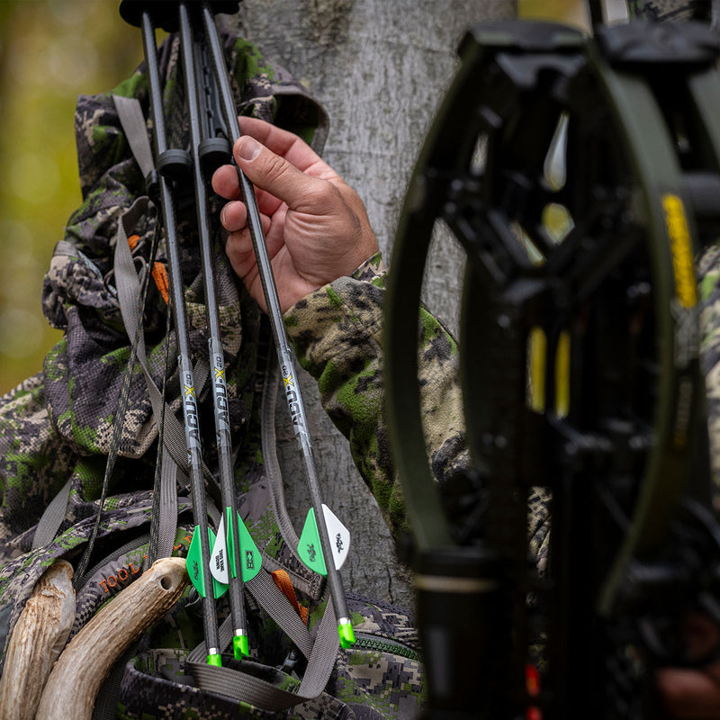 TenPoint - ACU-X Lighted Carbon Arrows for Rail-less Forward Draw Crossbows 20" .001" 3/CT - Arrow Shafts