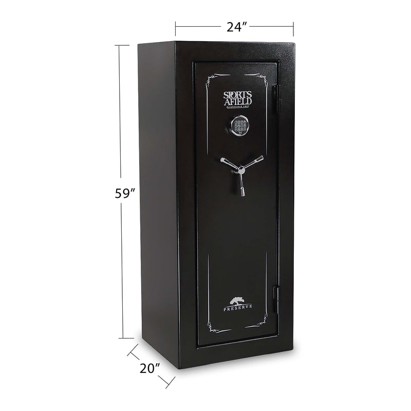 Sports Afield - PRESERVE 24-Gun Safe - 45 Minute Fire Rating