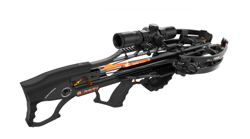 Ravin - R29X Crossbow Package with Illum Scope & Arrows Draw Handle Black - Crossbow