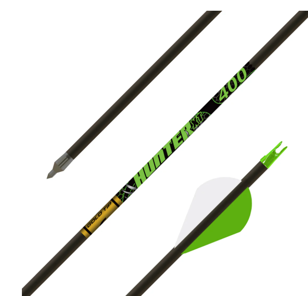Gold Tip Hunter - XT 400 2in Raptor Vanes 1/2dz - Arrow Shafts