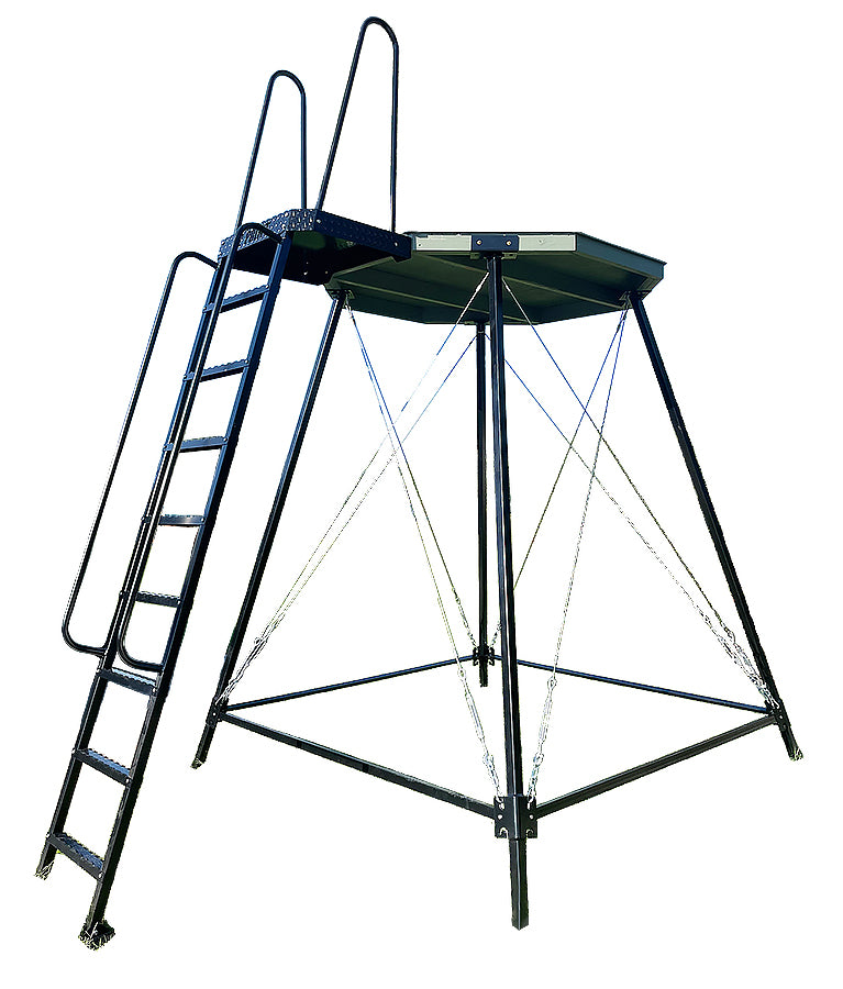 12 Point Hunting Blinds - Steel Stand with Anchor Stakes