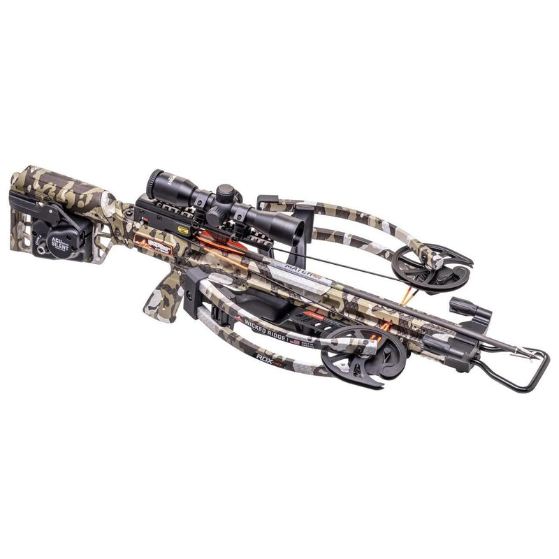 Wicked Ridge - RDX 410 Reverse-Draw Crossbow ACUdraw Silent Pro-View 400 Scope Peak XT - Crossbow