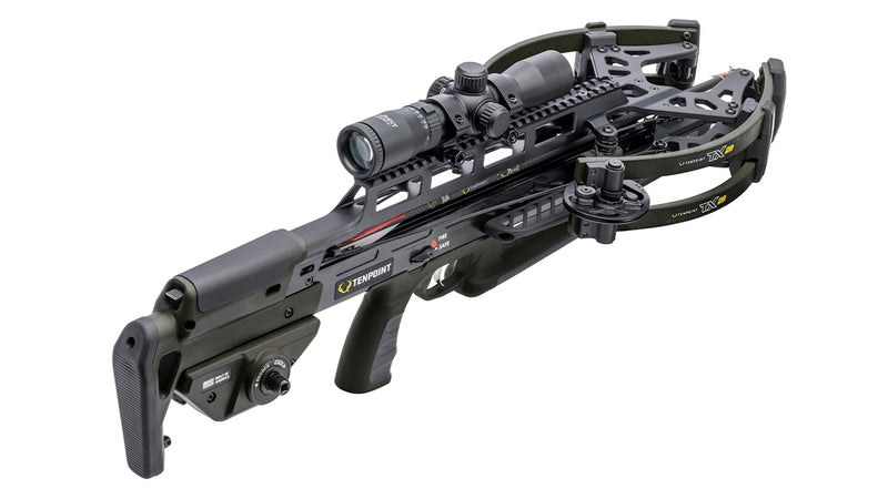 TenPoint - TX 28 Crossbow ACUslide MAXX RangeMaster 100 Black Scope - Crossbow