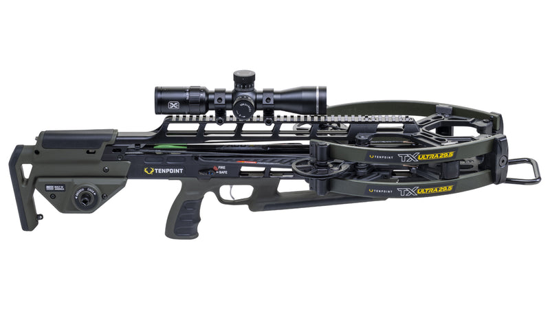 TenPoint - TX Ultra 29.5 Crossbow ACUslide MAXX Moss Green with EVO-X Elite Scope - Crossbow