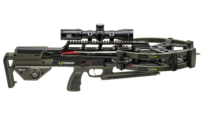 TenPoint - TX 440 ACUslide MAXX EVO-X Elite Black Scope Moss Green - Crossbow