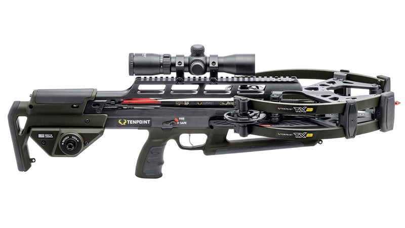 TenPoint - TX 28 Crossbow ACUslide MAXX RangeMaster 100 Black Scope - Crossbow