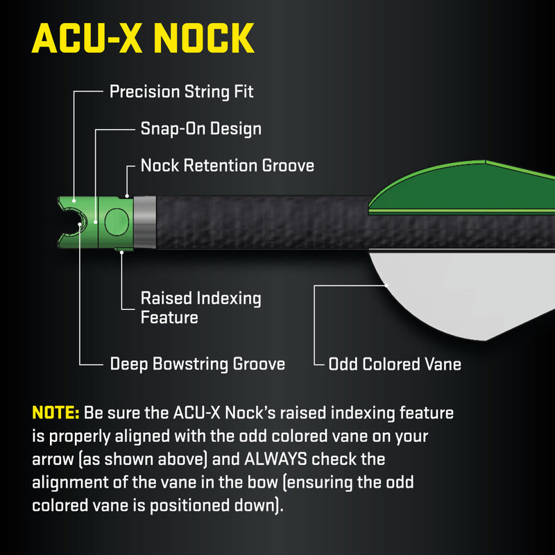 TenPoint - ACU-X Lighted RD Premium Carbon Arrows for Rail-less Reverse-Draw Crossbows 20" .001" 3/CT - Arrow Shafts