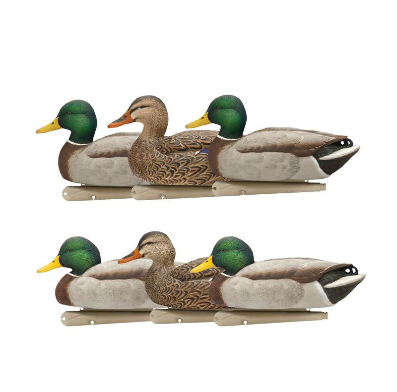 Avian-X - Topflight Mallards Open Water Pack - 6 Floating Duck Decoys