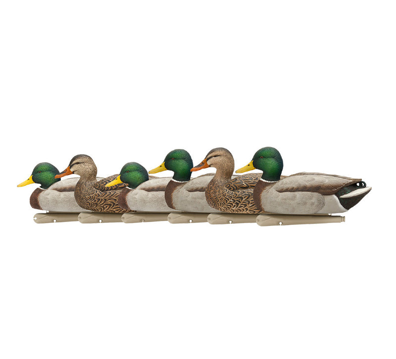 Avian-X - Topflight Mallards Open Water Pack - 6 Floating Duck Decoys