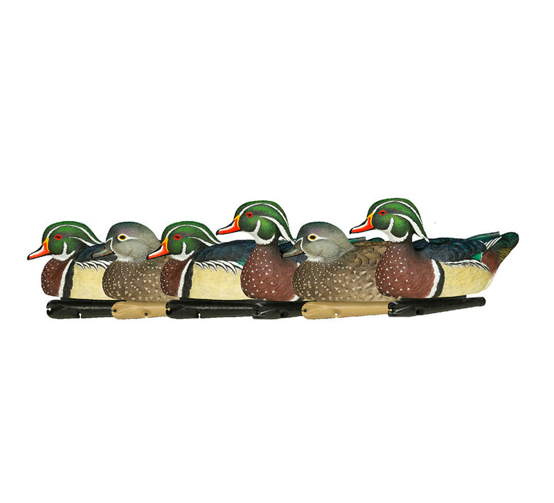 Avian-X - Topflight Wood Ducks 6 Floating Decoys