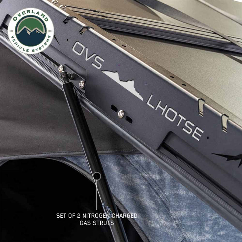 XD Lhotse 2 Person Clam Shell Aluminum Hard Shell Roof Top Tent, Blue Body & Black Rainfly