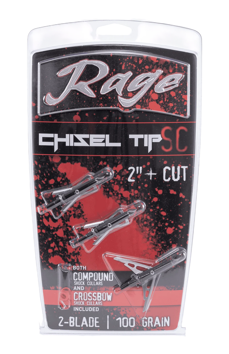 RAGE - Broadhead Black Series COC 2" 3/PK - Broadheads
