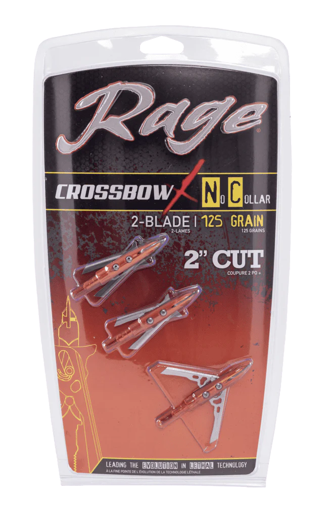 Rage - Broadhead Crossbow X NC 100 Grain Orange - Broadheads