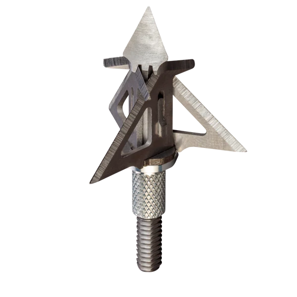 Bear Archery - SIK 3-Blade Mechanical F3 Crossbow Broadhead Silver - Broadheads